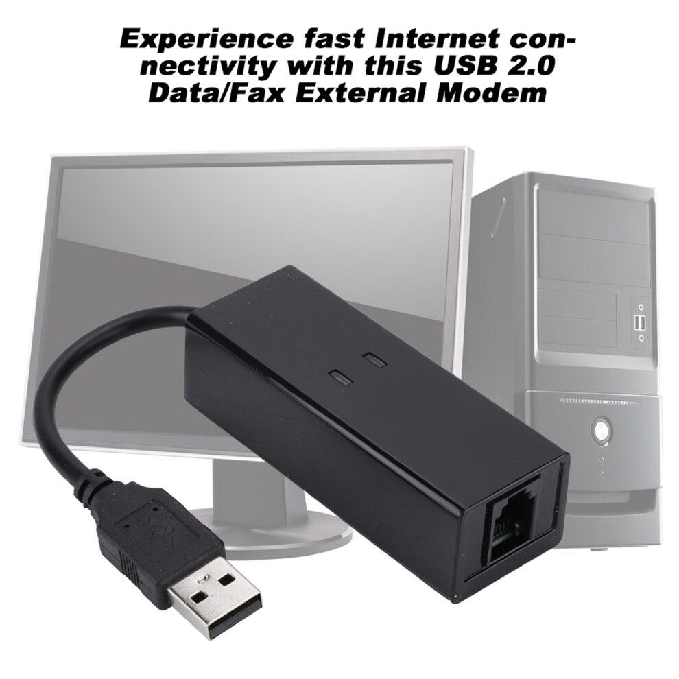 Usb 56K Dial Up Voice Fax Modem For Windows 7/8/10 Xp External Data Transfer 8131363356342