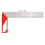 30 cm Edelstahl 45/90 Winkel-Lineal Silber 9