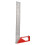 30 cm Edelstahl 45/90 Winkel-Lineal Silber 4