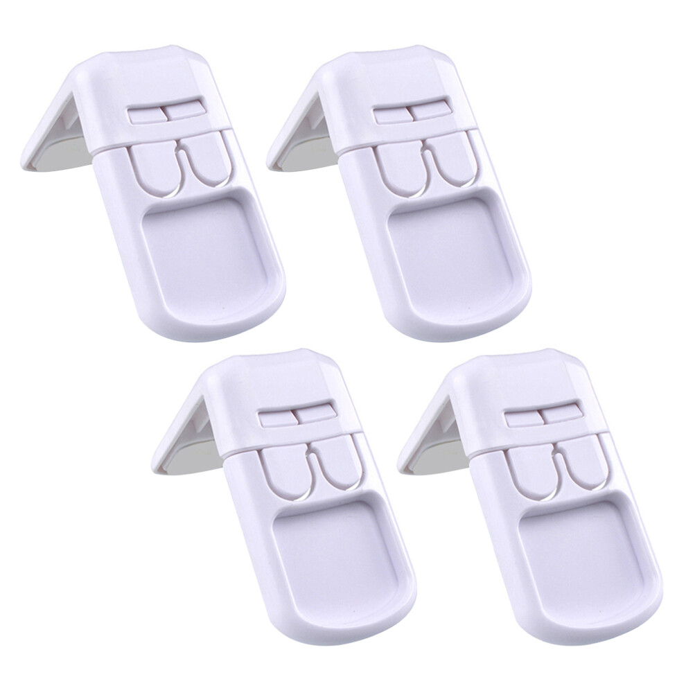 4Pcs Baby Safety Locks For Doors Abs Child Safety Cabinet Lock White Supvox