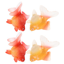 4St Färgglad Konstgjord Guldabborre Fish Tank Dekorativa Figurer I ABS