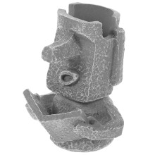 Osterinsel Kopf Brillenhalter Resin Stifthalter Grau