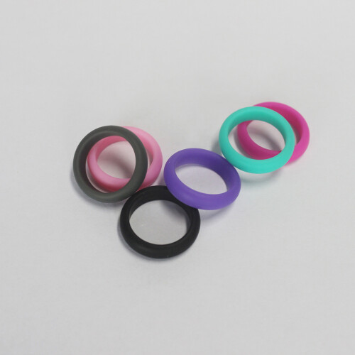 6 Pcs Silikon Gummiringar Äktenskapsringar 8 1