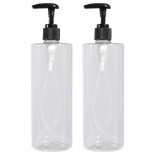 2St 500 Ml Transparent Förvaringsflaska För Emulsion Handtvätt
