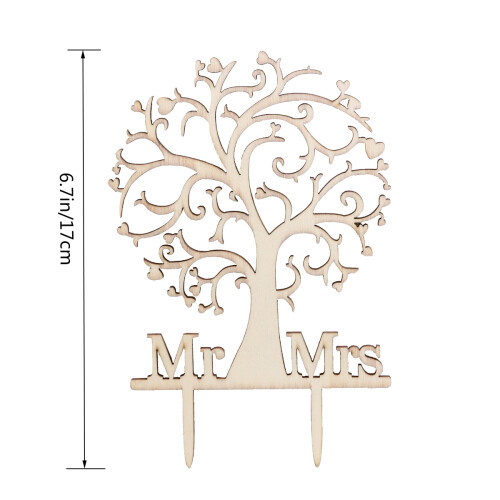 Cake Topper Elegant Vit Design För Bröllop Fest 1