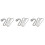 3St Rostfritt Halsband Silver Öppningsbar Design För Present 4