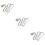 3St Rostfritt Halsband Silver Öppningsbar Design För Present 9