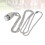 3St Rostfritt Halsband Silver Öppningsbar Design För Present 11