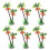 18Pcs Realistic Plastic Plants Artificial Coconut Palm Fish Tank Decor 1