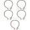 5Pcs Halsdekoration Legering Ormformad Choker För Flickor 9