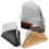 80Pcs Clear Plastic Cake Slice Holders Triangular Cake Packaging Boxes 1