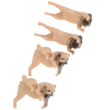 8Stk Resin Hundedekor Mini Gelb Aquarium Figur Langlebig