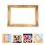 3 Set Bröllopsfotografering Pappersbildramar Fotoaccessoarer Guld 6