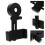 1Small Phone Clip ABS Zwart Met Afstelbare Telefoonhouder 5
