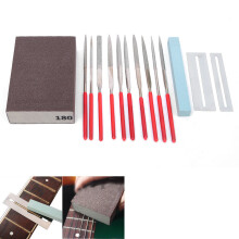 14-Pc Guitar Repair Tool Set with Files, Grinding Sponge & Polishing Stone