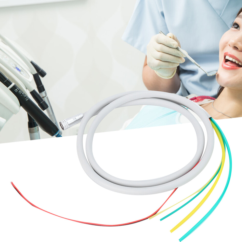 Dental 6 Hole Tube Hose for High Speed Fiber Optic LED Handpiece 180cm