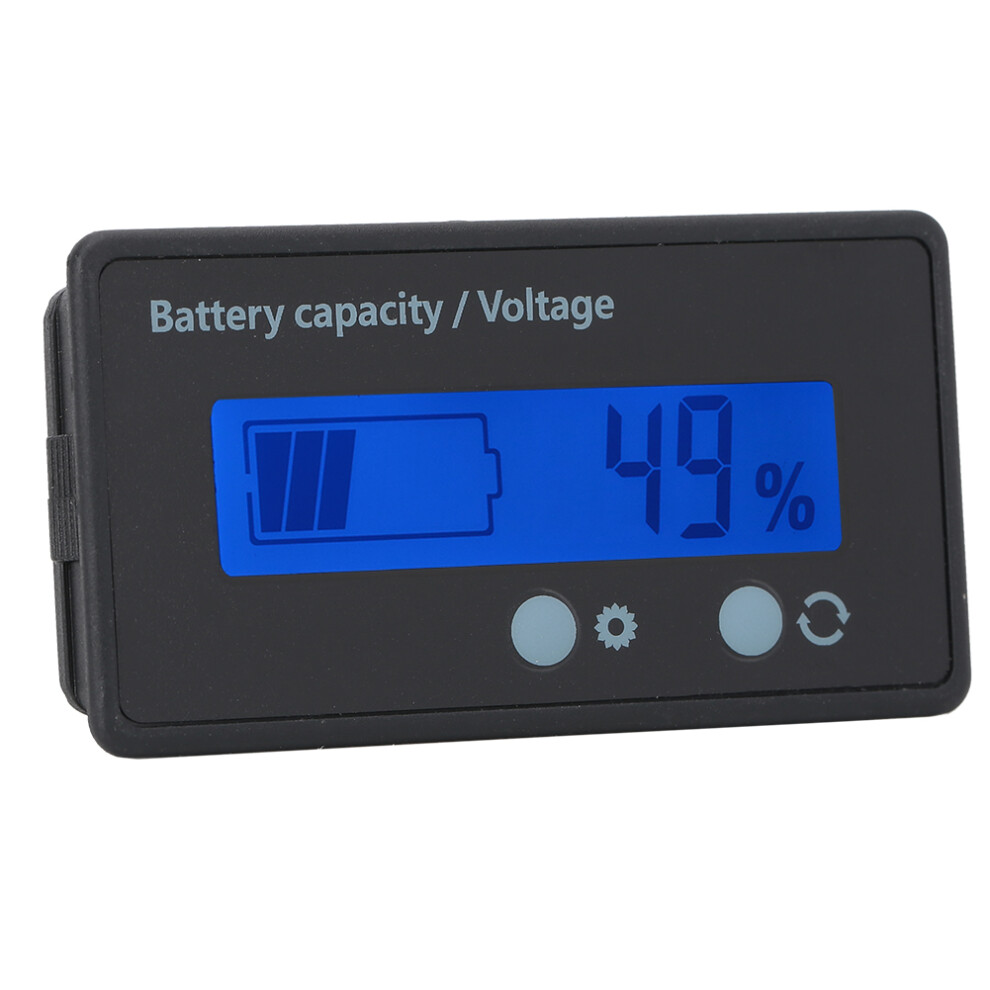 Gy-6Gs Pcb Htn Waterproof Battery Indicator 12-84V Capacity Monitor Lcd Blue 4381363359117