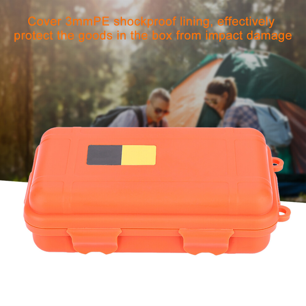 Big Waterproof Edc Survival Box Outdoor Waterproof Equipment Dustproof Orange 7681363359139