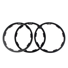 3 Stück Nabenspacer aus Aluminium, 1 mm + 1,5 mm + 2 mm, Farbe: wie abgebildet