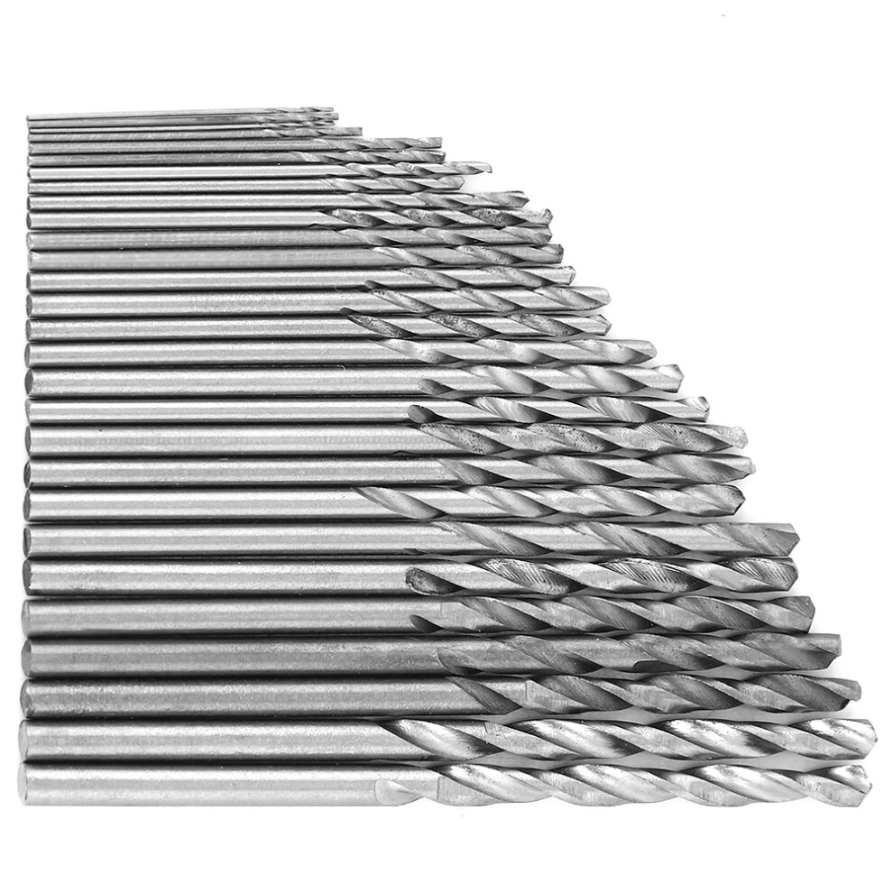 Hss Twist Drill Bits 16 Pcs 0.8-1.5Mm Straight Shank For Metal & Wood Durable 3091363359956