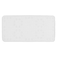 Breathable Silicone Bathtub Mat 43x91cm NonSlip Foam Rug White
