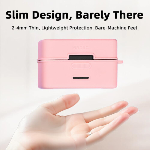 MINI Microphone Charging Case Silicone Protective Cover Dustproof Waterproof Vlog Accessory Black 2