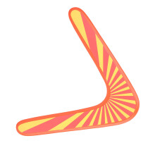 Classic V-Shaped Wooden Boomerang for Outdoor Sport Enthusiasts