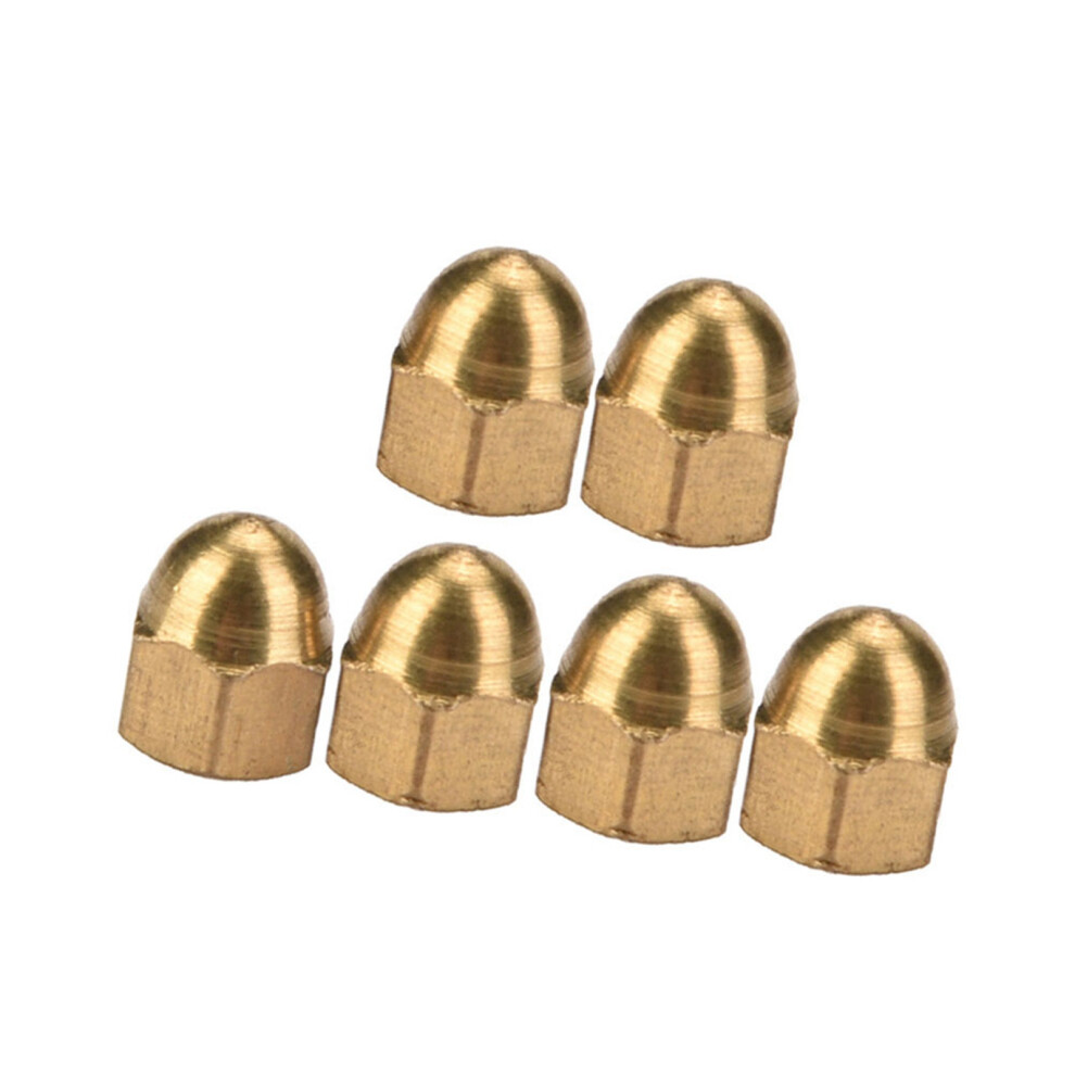 M3 Brass Acorn Dome Head Nuts 20Pcs - Perfect For Vehicle Fastening 6901363361422