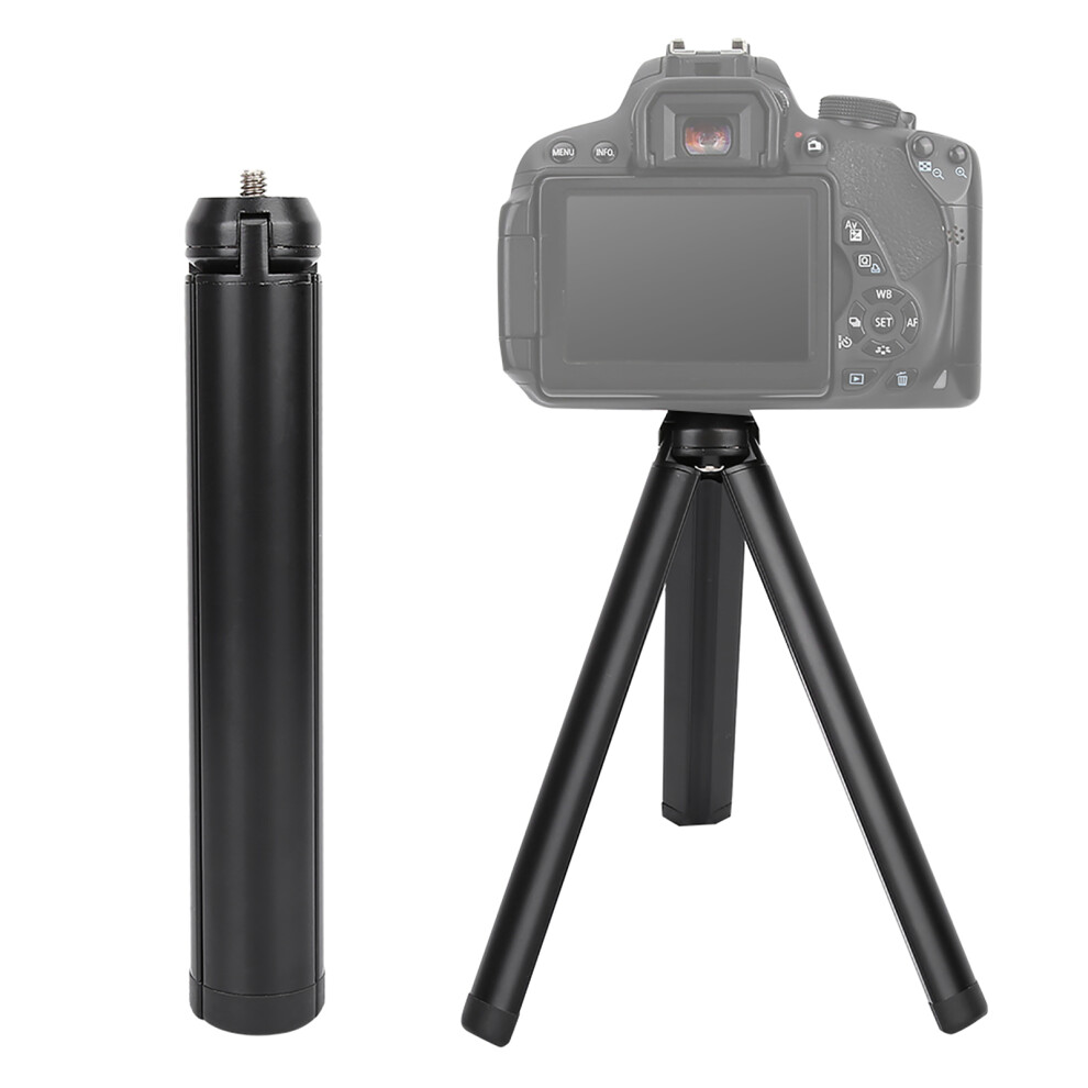Mini Aluminium Alloy Folding Tripod For Camera Gimbal 1/4'' Screw Black 8421363360327