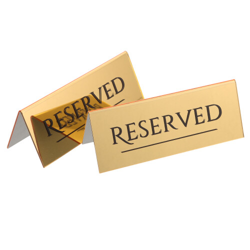 6 Reserved- I Akryl För Restaurang & Bröllop 1
