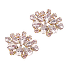 2 Paar Goldfarbene Kristall Schuhclips -Schnallen Dekorationen