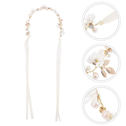 Rhinestone Bröllopsband Blomsterband För Håraccessoar För Bröllop 1