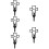 5Pcs Metallcross Trädgårdspåle Järnpåle 11