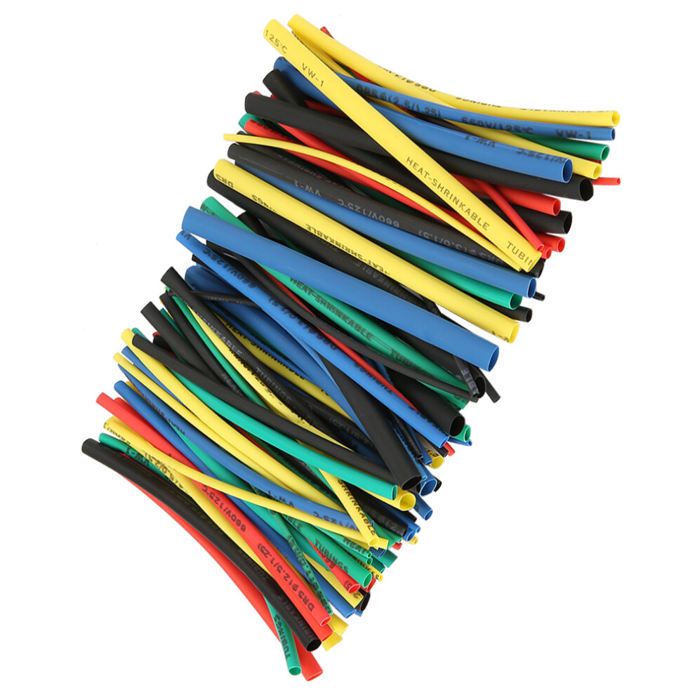 Wire Shrink Tube 100Pcs 5 Sizes 5 Colours 100Mm Insulated Sleeving For Cables 4951363362334