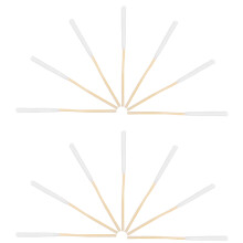 10 Förpackningar Precisionsspetsade Cotonsticks Med Trästavar, 8 Cm