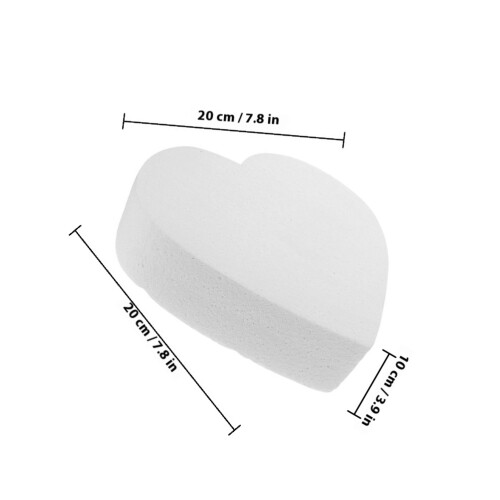 Heart Shaped Foams Cake Dummy Baking Model För Bröllopsdisplay 8 Inch 1
