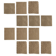 2 Set 12 Delar Vintaget Linnédukar Tändsticksaskmattor Fotoprops
