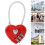 Heart Shape 3-Digit Code Lock for Luggage & Backpack - Red 16