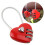 Heart Shape 3-Digit Code Lock for Luggage & Backpack - Red 8