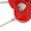 Heart Shape 3-Digit Code Lock for Luggage & Backpack - Red 3