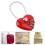 Heart Shape 3-Digit Code Lock for Luggage & Backpack - Red 15