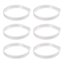 6Rollen Acryl Strass Tape Wit, Veelzijdig Voor Handgemaakte Decoraties