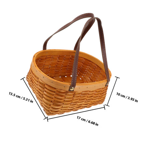 Handtag För Förvaring Och Picknick, Handvävd I 1