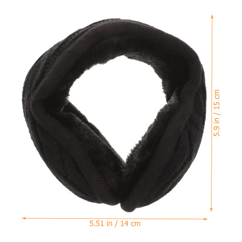 Foldbar Justerbar Unisex Pälsad Vinterhörsnäcka 1