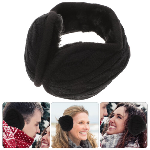 Foldbar Justerbar Unisex Pälsad Vinterhörsnäcka 2