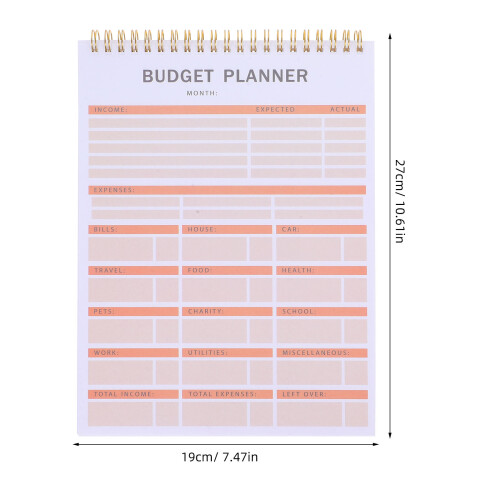 Daily Budget Planner Organisator Anteckningsbok Hantering 1