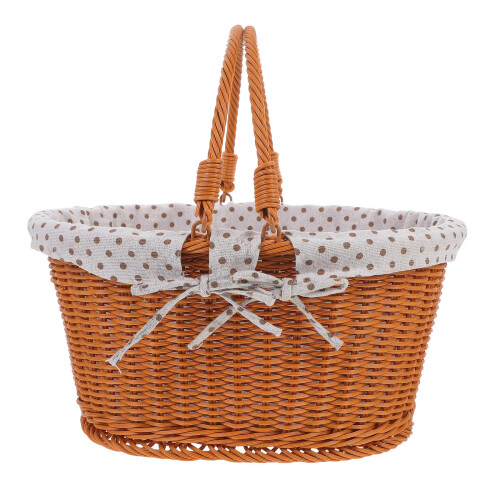 Imitation Rattan Vävd För Mat Förvaring