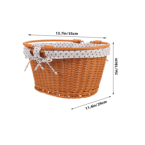 Imitation Rattan Vävd För Mat Förvaring 2