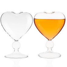 2 Styck Hjärtformade Glasbägare Bar Glasbägare Cocktailskål För Fester