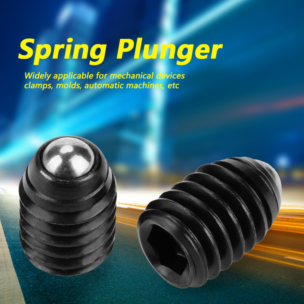 Reliable 10Pcs M6 X 8 Hex Socket Carbon Steel Plungers For Precise Use 4341363363224